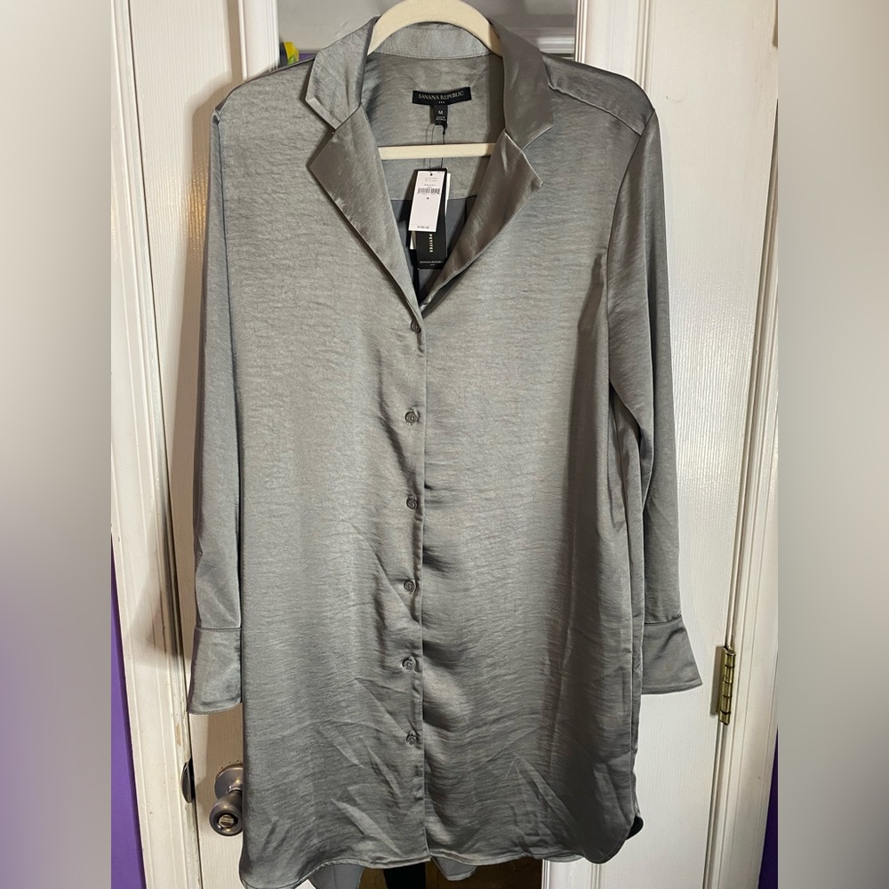 Banana republic factory satin mini dress